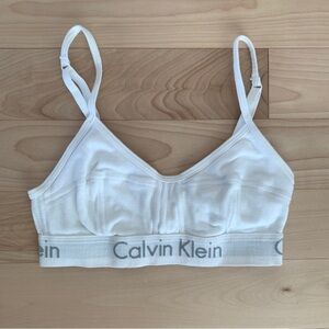 Calvin Klein Unlined Bralette White